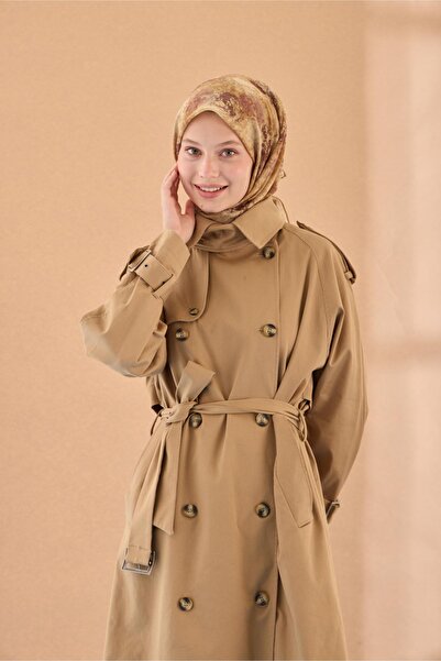 Silk Home Φουλάρι από οργανικό βαμβάκι με ραμμένες χειροποίητες άκρες με σχέδιο κήπου με χαμομήλια