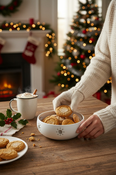 TASARLİX Yılbaşı Temalı Dekoratif Kase Santa Bowl