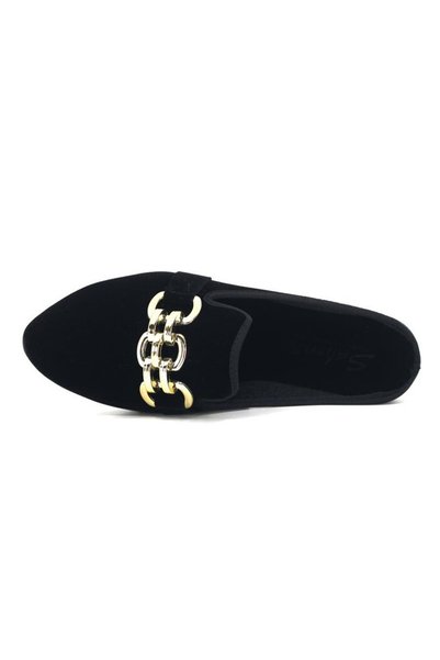 Sahra Women's Closed Gondol Chain Detailed Comfortable Sole House Slippers