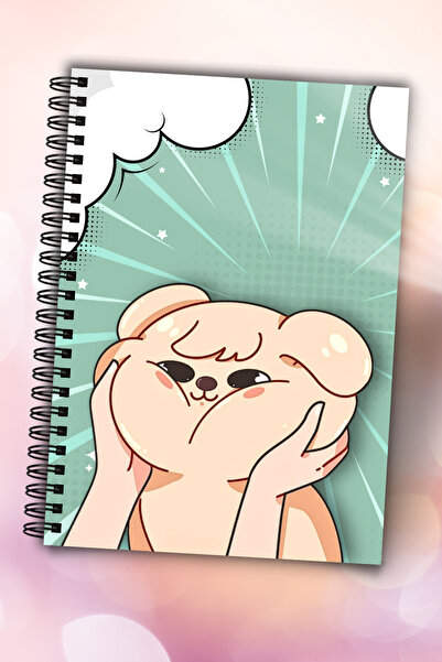 MG Office Vellum Notebook A5 Spiral 80 Pages Puppy Notebooks Smooth White Sheets 80g/sqm Glossy Softcover