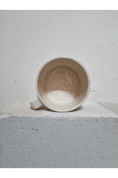 ÖZLEMKAYMAZ Ceramic Autumn Themed Single Person Tea and Coffee Cup 475 Ml. 11X7 cm