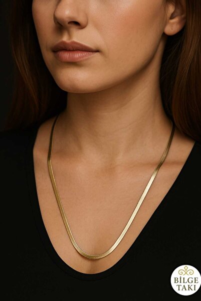 Bilge Takı قلادة فاخرة من الفولاذ الإيطالي طراز Xuping، تصميم عصري لا يتأكسد