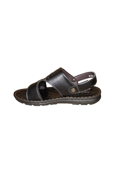 WDA Men’s Black Comfort Sandals with Cushioned Sole