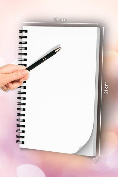 MG Office Vellum Notebook A5 Spiral 80 Pages Wolf Notebooks Smooth White Sheets 80g/sqm Glossy Softcover