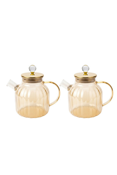 mawfoor ابريق شاي زجاج 1.5L -1+1