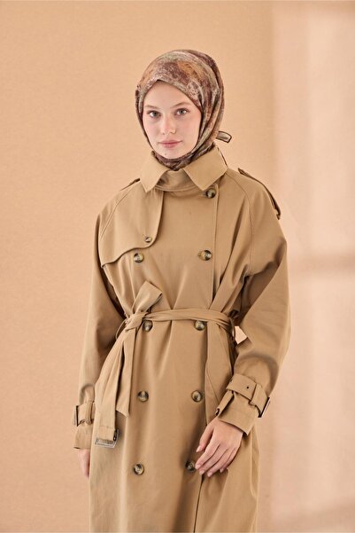 Silk Home Φουλάρι από οργανικό βαμβάκι με ραμμένες χειροποίητες άκρες με σχέδιο κήπου με χαμομήλια