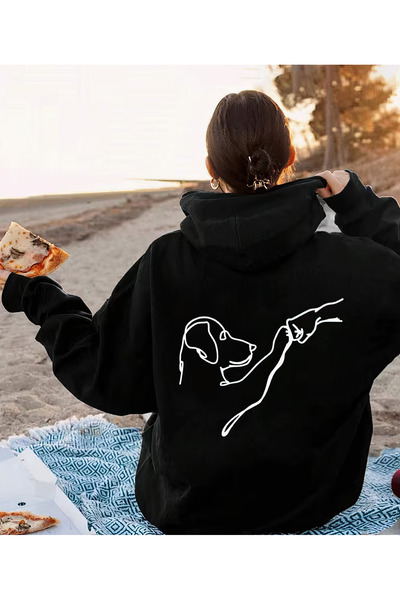 CACTUS COLLECTION Hooded Sweatshirt Unisex Hoodie 3 Thread Cotton Oversize