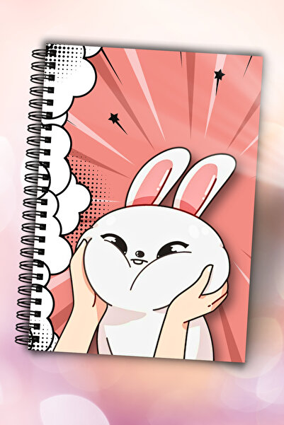 MG Office Caiet Foaie Velina A5 Spirala 80 File Rabbit Caiete Notite Foi Netede Albe 80g/mp Glossy Softcover