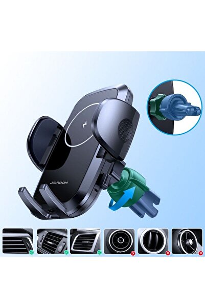 Joyroom JR-ZS241 15W Wireless Car Charger (Air Vent Mount) - 360° Rotation, USB-C Cable Included, B