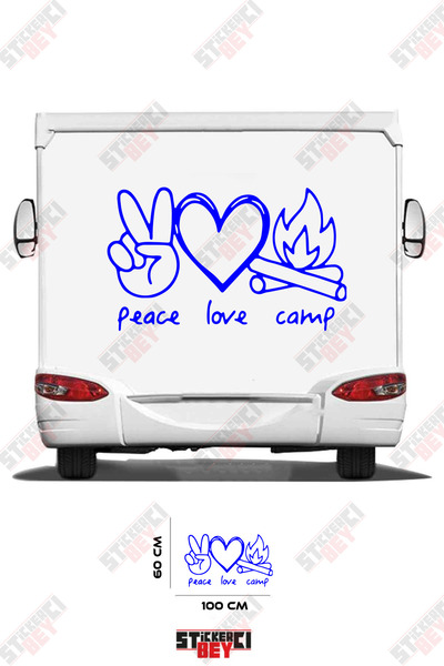 STİCKERCI BEY ملصق كرفان مكتوب عليه 'السلام والحب'