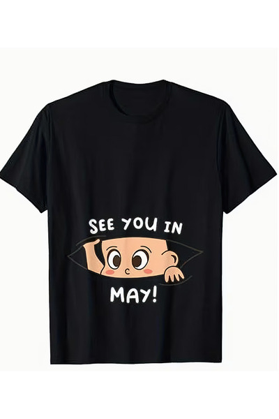 CACTUS COLLECTION Oversized Printed Pregnant T-Shirt 100% Cotton