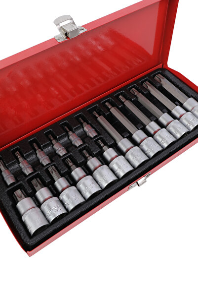 Lawazim Torx Spline Socket Bit Set 18pc Impact Ready