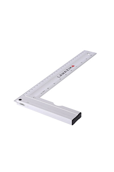 Lawazim Aluminium L Shape Angle Ruler 30cm with Level