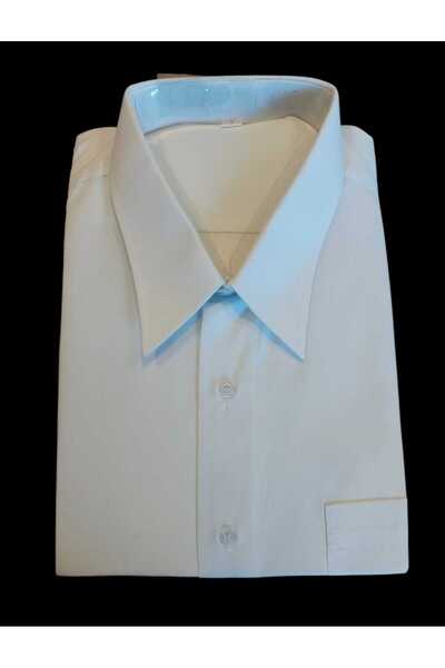 kho military design White Color Long Sleeve Ceremonial Shirt (Size 45/XXL)