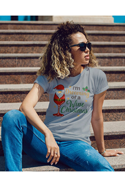 MVRDAR Tricou de Craciun unisex din 100% bumbac pentru femei si barbati