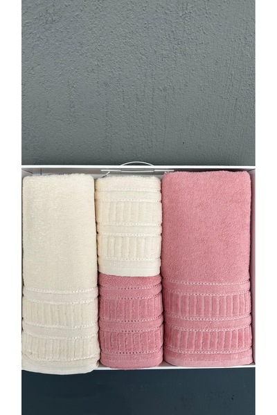 SERENART HOME Havi̇lla Hamam Set Pink