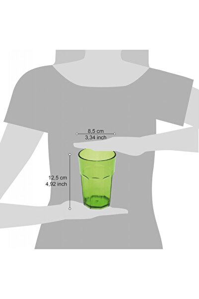 Omada Octagonal glass 0.40 L green - WLK