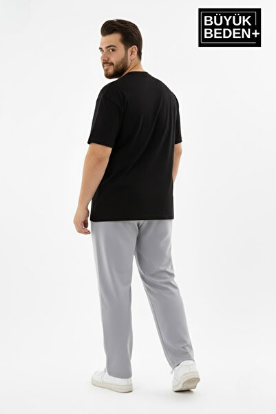 Superlife Ανδρικό μεγάλο μέγεθος BROOKLYN 1970 με τύπωμα Φούτερ με ελαστική μέση και κολάρο στο κάτω μέρος SPR26EA952-3