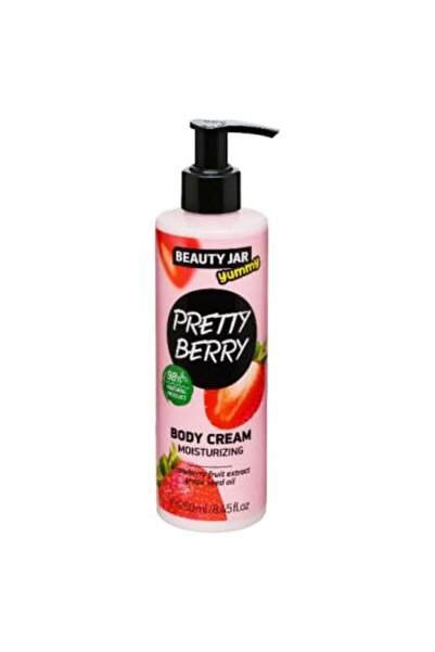 Beauty Jar Yummy Pretty Berry Body Moisturizing Cream with Strawberry and Grape Seed Oil from - 250