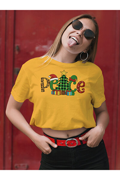 MVRDAR Tricou de Craciun unisex din 100% bumbac pentru femei si barbati