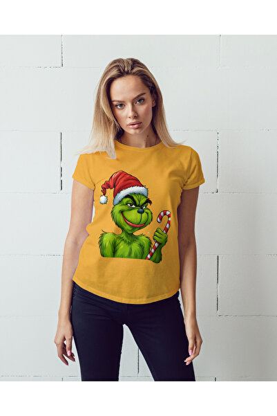 MVRDAR Tricou de Craciun unisex din 100% bumbac pentru femei si barbati
