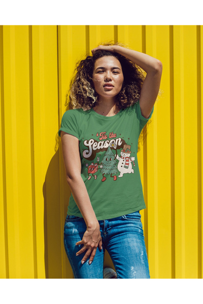 MVRDAR Tricou de Craciun unisex din 100% bumbac pentru femei si barbati