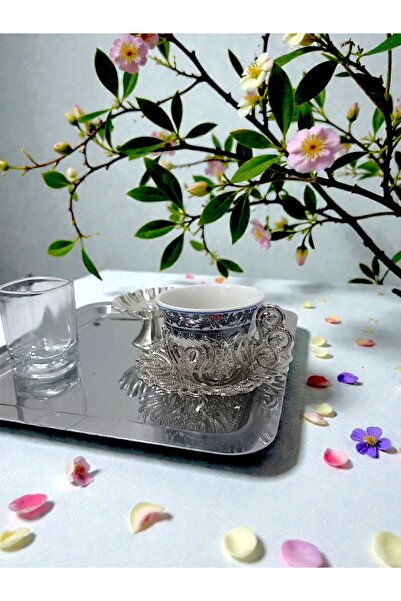 E orient Coffee Presentation Set – Coffee Cup, Water Glass, Turkish Delight Bowl and Tray