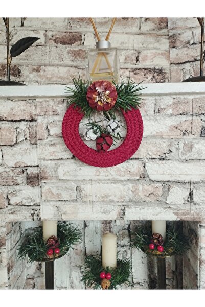 bayram taşcıoğlu home desing Christmas Concept Pine Cone Garland Gift Door Wall Ornament Christmas Decor