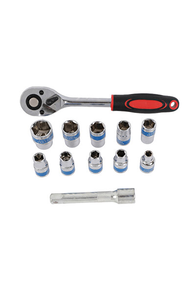 Lawazim Ratchet Wrench Set 12pc Chrome Vanadium Tool Kit