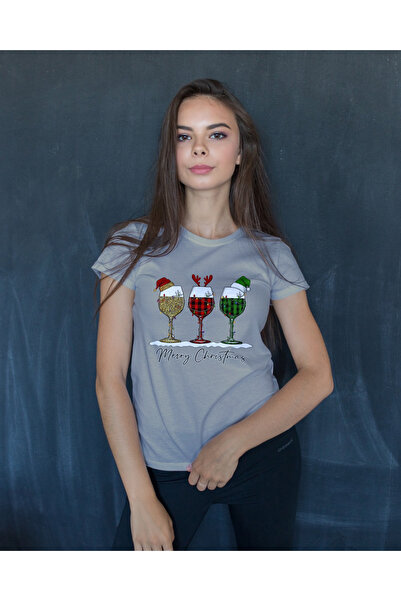 MVRDAR Tricou de Craciun unisex din 100% bumbac pentru femei si barbati