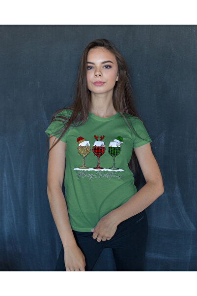 MVRDAR Tricou de Craciun unisex din 100% bumbac pentru femei si barbati
