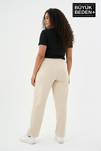 Superlife Women's Plus Size Brooklyn 1970 Printed Elastic Waist Leg Opening Stretch Sweatpants Spr26Eak952-3