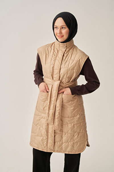 ALLDAY Belted quilted vest