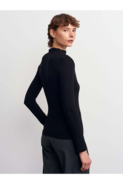 Dilvin 32319 Long Sleeve Blouse Black