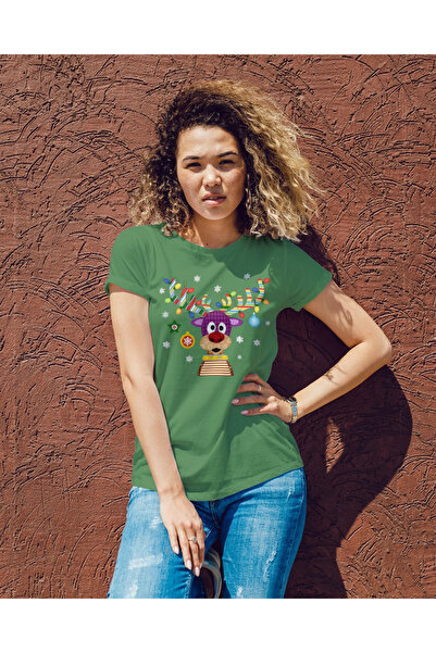 MVRDAR Tricou de Craciun unisex din 100% bumbac pentru femei si barbati