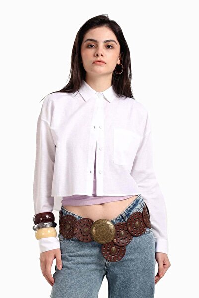 CARINA Short-sleeved shirt with a front pocket