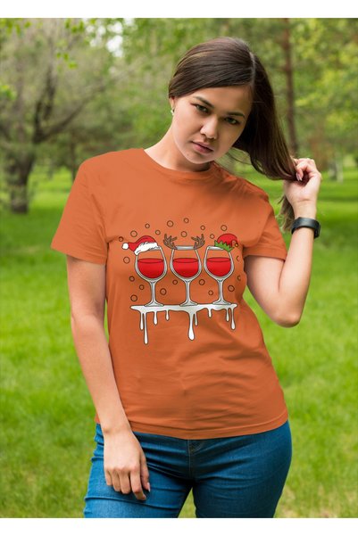 MVRDAR Tricou de Craciun unisex din 100% bumbac pentru femei si barbati