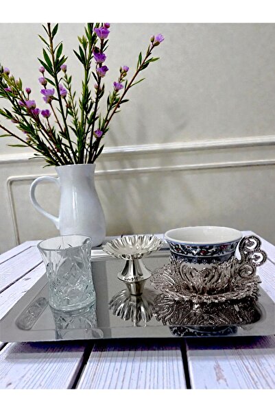 E orient Coffee Presentation Set – Coffee Cup, Water Glass, Turkish Delight Bowl and Tray