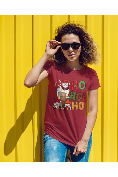 MVRDAR Tricou de Craciun unisex din 100% bumbac pentru femei si barbati