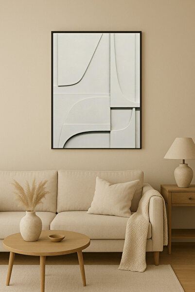 seninürünün Sionya 10 - Μονόχρωμος μοντέρνος αφηρημένος πίνακας ζωγραφικής με...