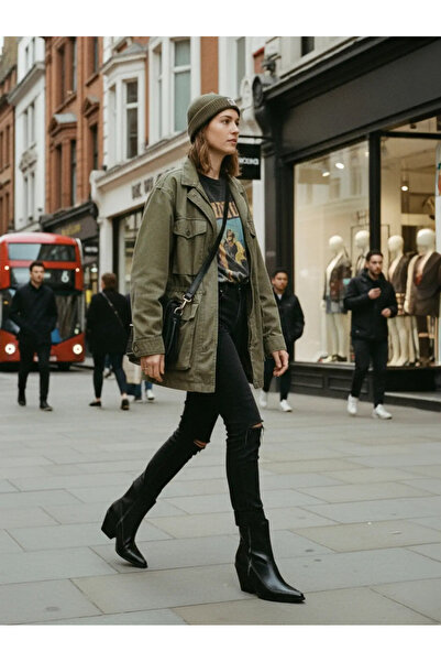 BRONX Ciocate Negre din Piele Naturală New-Kole