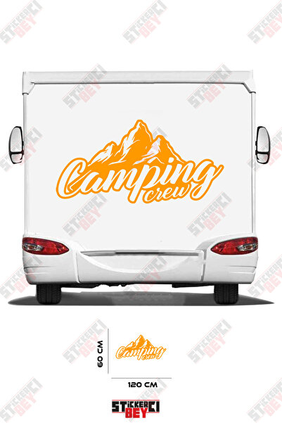 STİCKERCI BEY Camping Mountain View Caravan Sticker Coating