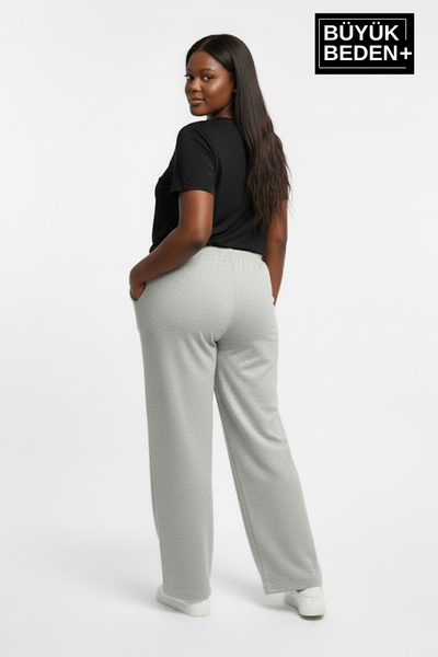 Superlife Γυναικείο μεγάλο μέγεθος N Logo με τύπωμα Άνετο κοψίμα ελαστικό στη μέση και ελαστικό στο κάτω μέρος της πόδια SPR26EAK952-4