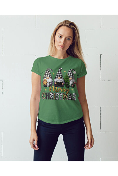 MVRDAR Tricou de Craciun unisex din 100% bumbac pentru femei si barbati