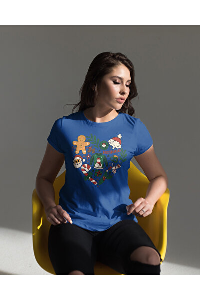 MVRDAR Tricou de Craciun unisex din 100% bumbac pentru femei si barbati