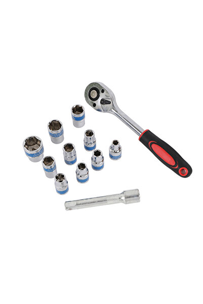 Lawazim Ratchet Wrench Set 12pc Chrome Vanadium Tool Kit