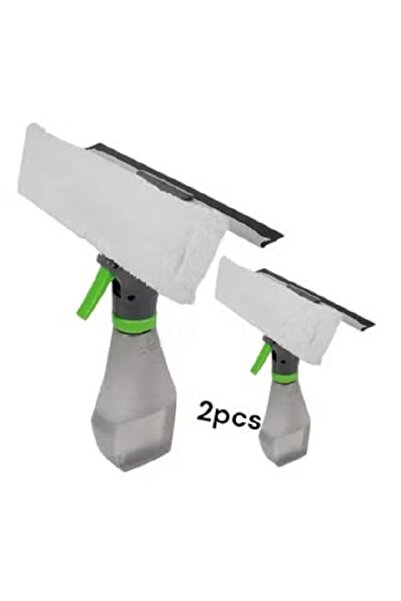 Generic 2-in-1 Spray Pump Window Cleaning Mop with Towel (White/Grey/Black)