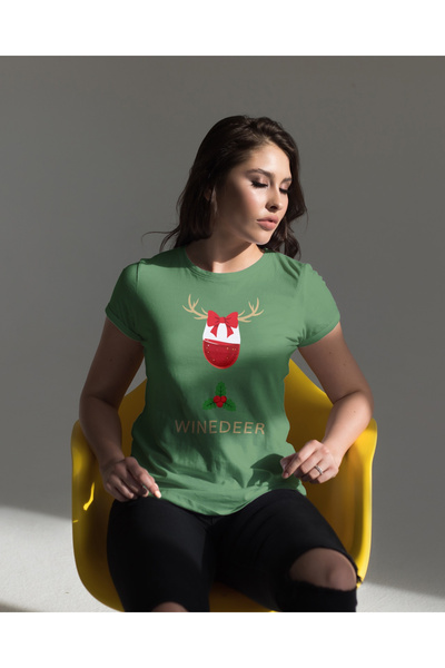MVRDAR Tricou de Craciun unisex din 100% bumbac pentru femei si barbati