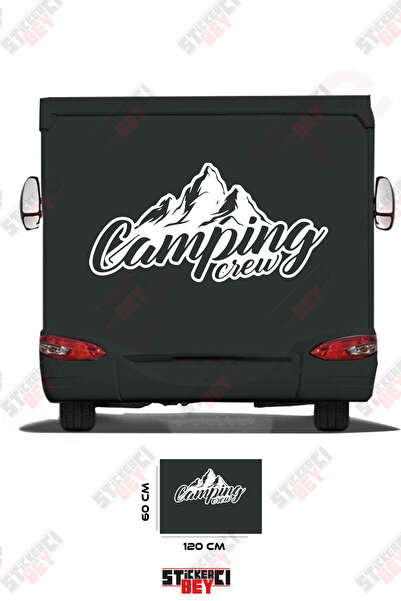 STİCKERCI BEY Camping Mountain View Caravan Sticker Coating