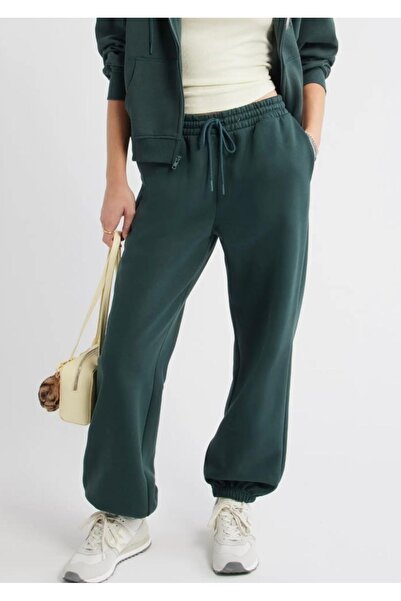 Shine Stone 3 Thread Combed Cotton Fabric Leggings with Elastic Waistband